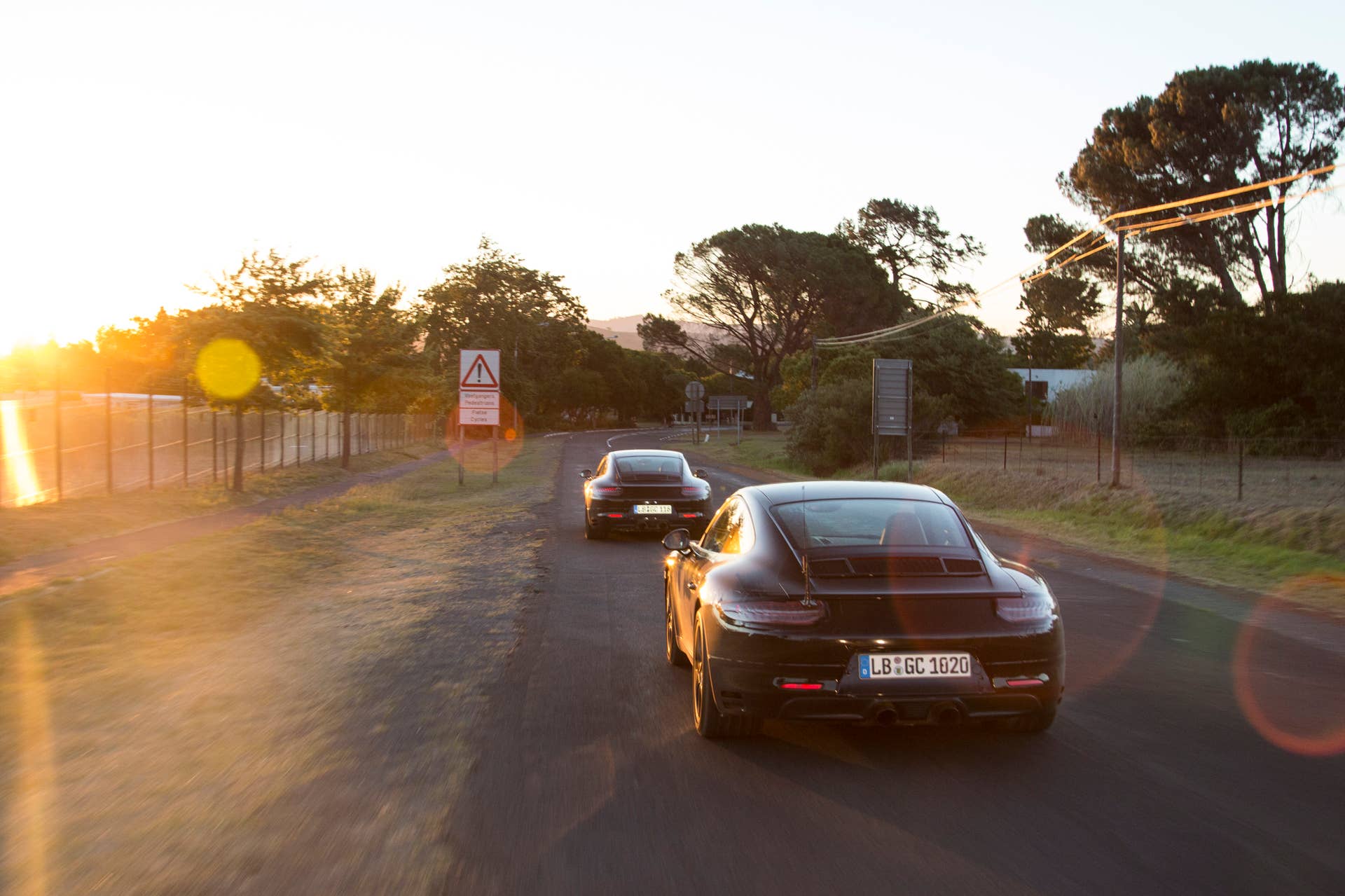 2017 Porsche 911 prototypes testing rear