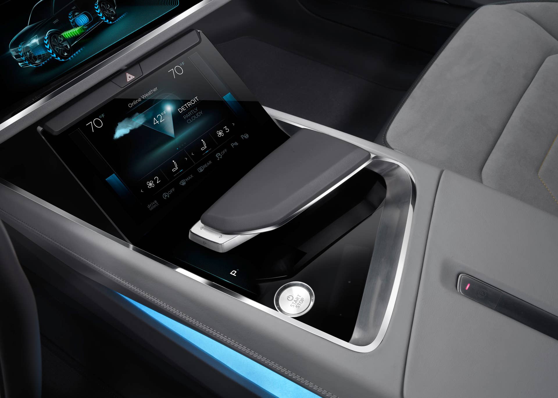 audi h-tron concept instruments