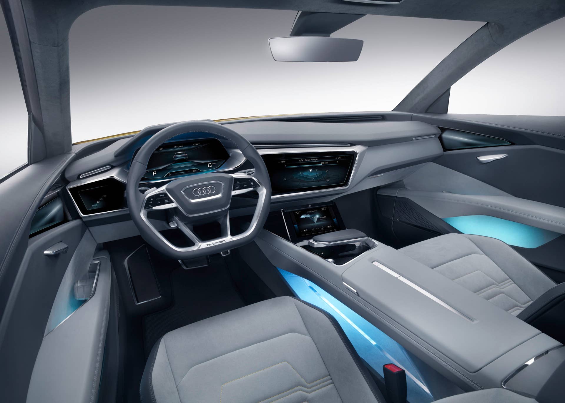 audi h-tron concept interior