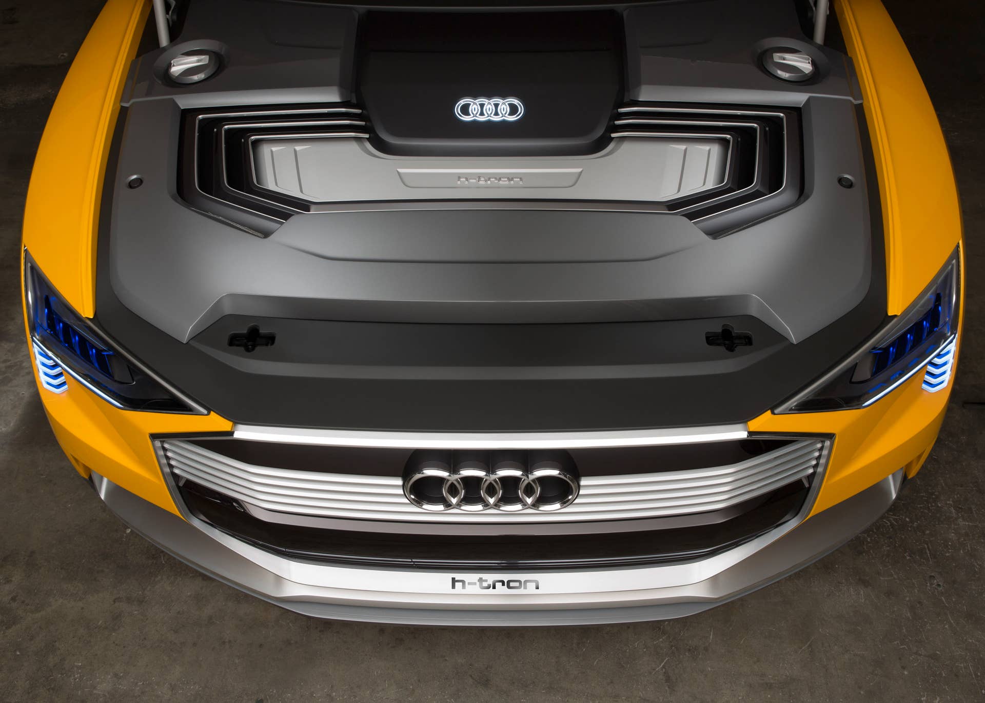 audi h-tron concept under hood