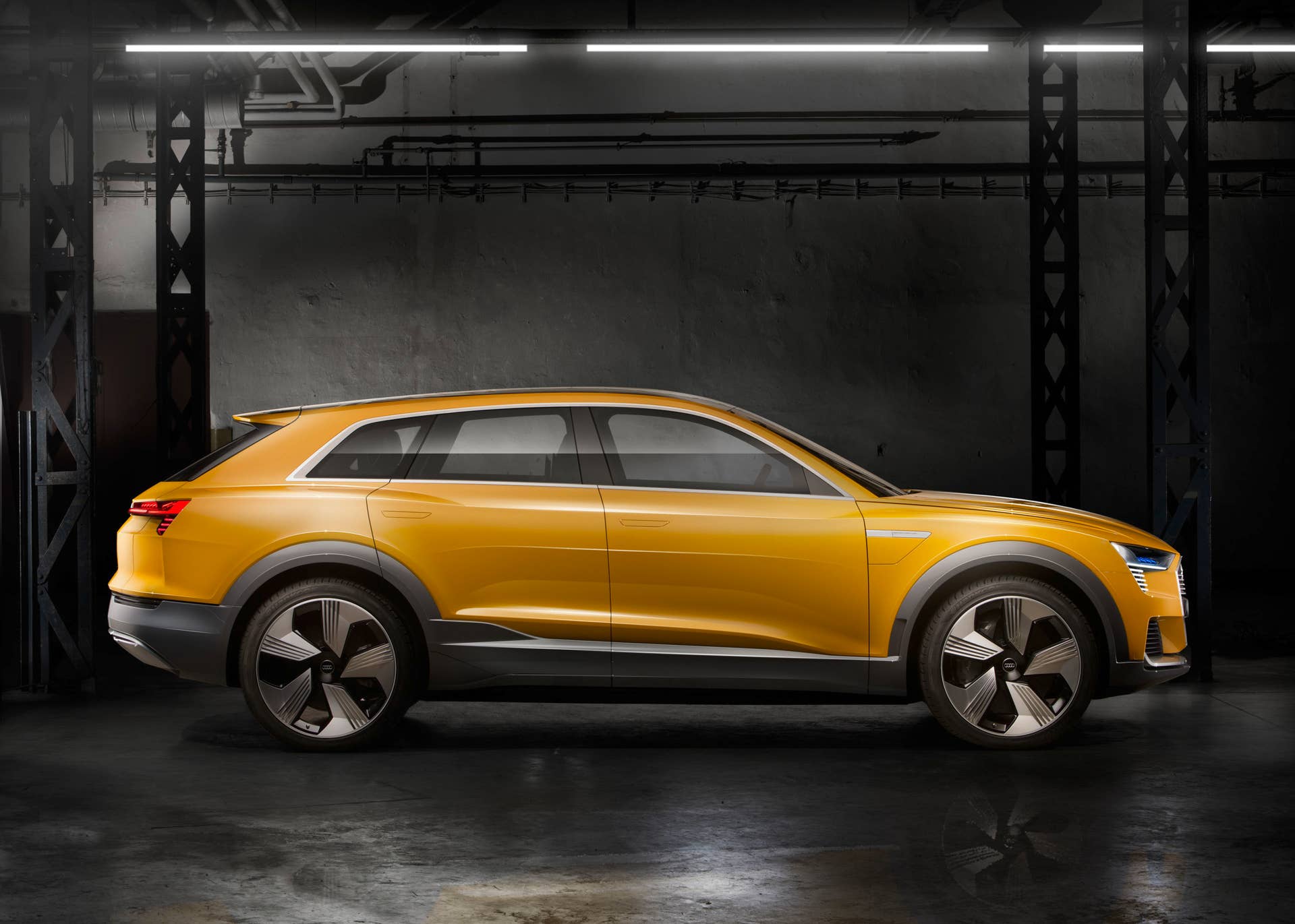 audi h-tron concept side