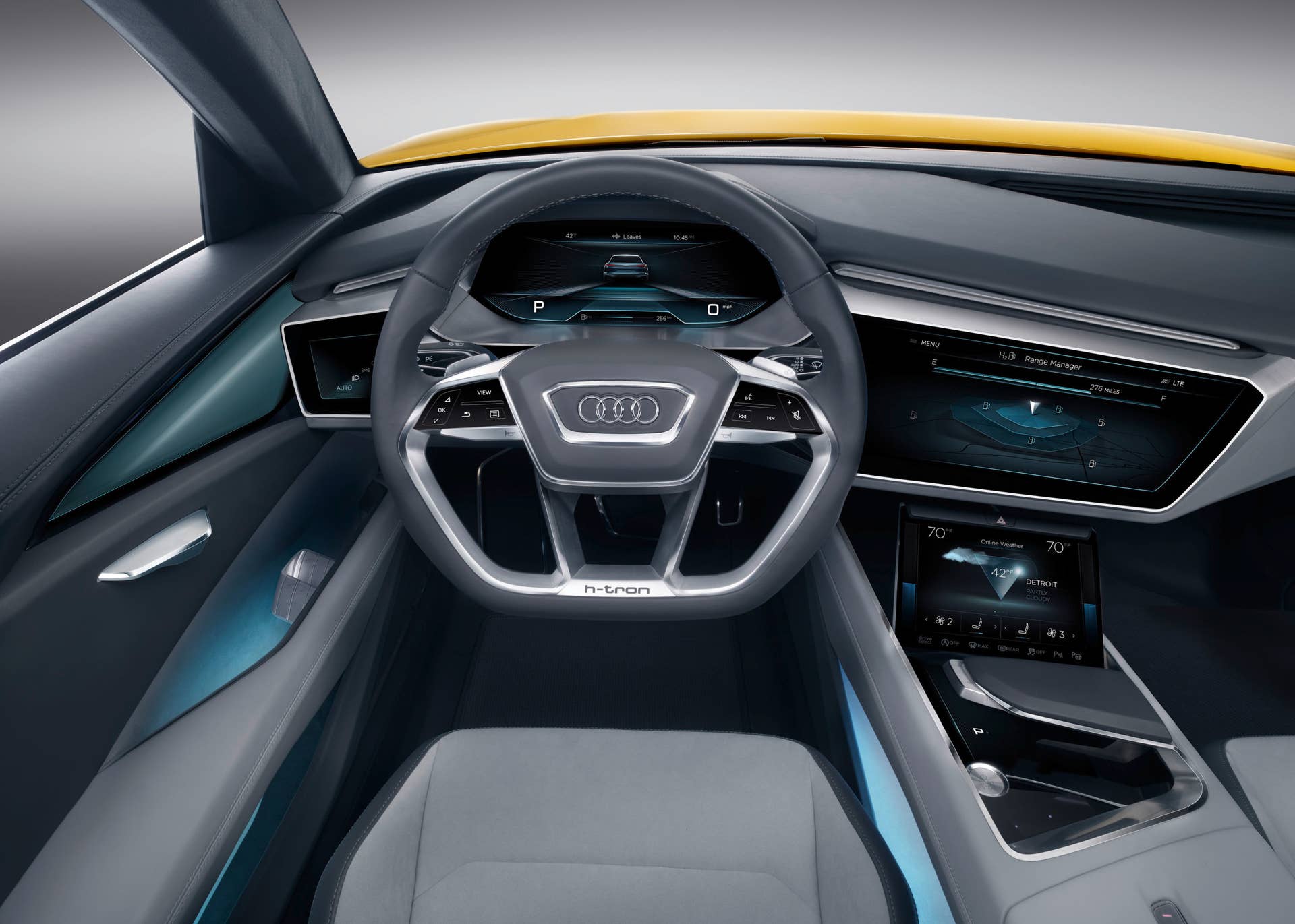 audi h-tron concept cockpit