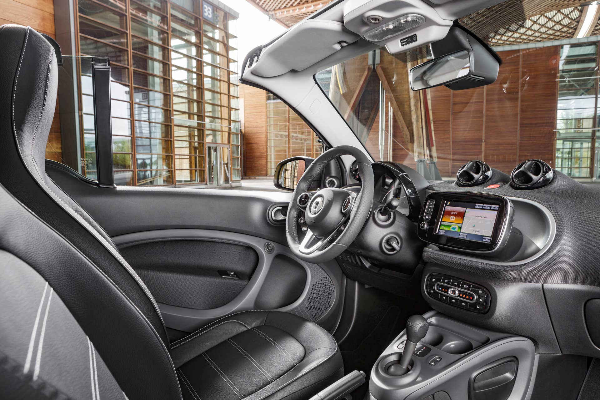 The 2016 Smart Fortwo Cabriolet, interior.