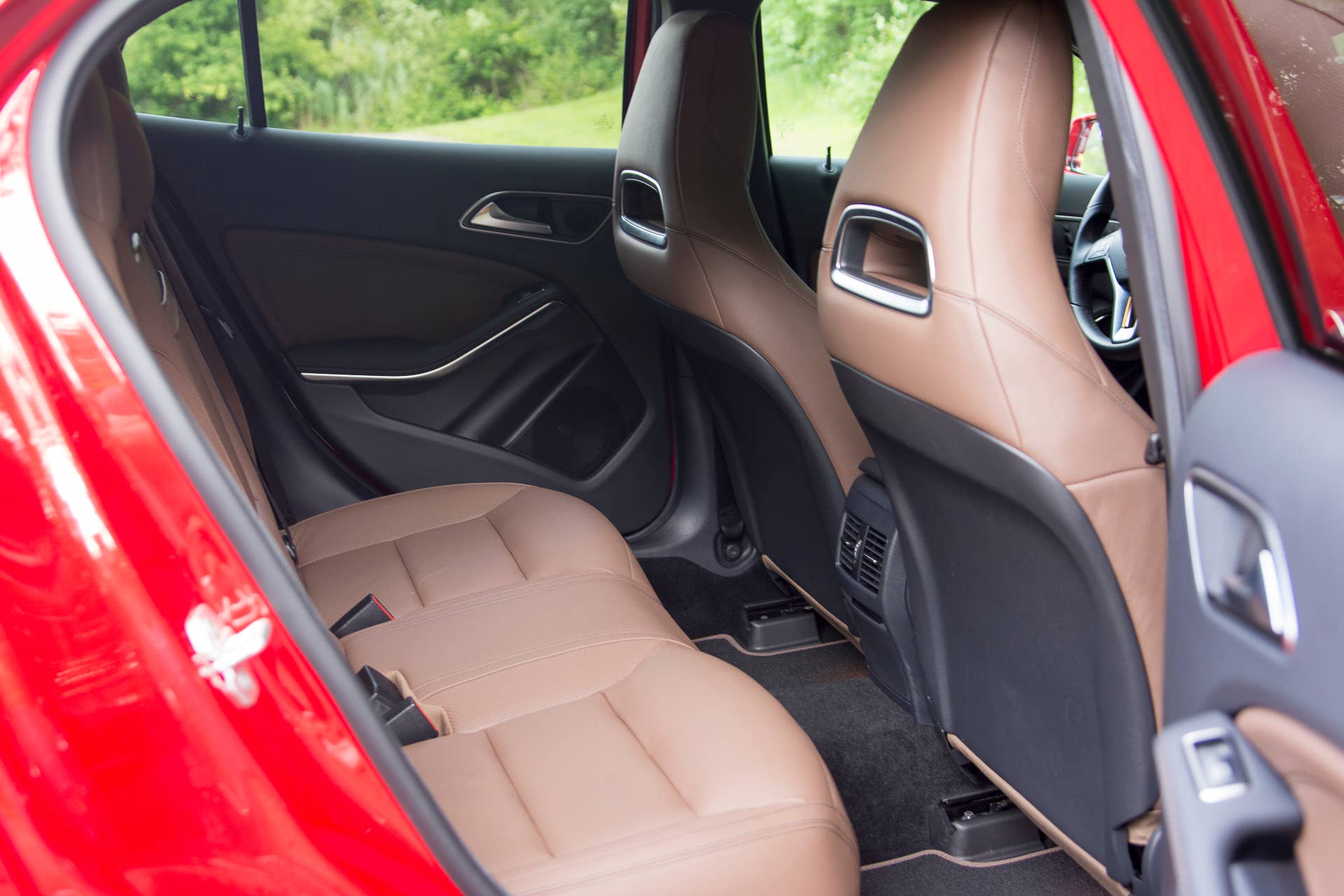 gla250 backseat mercedes sport seats