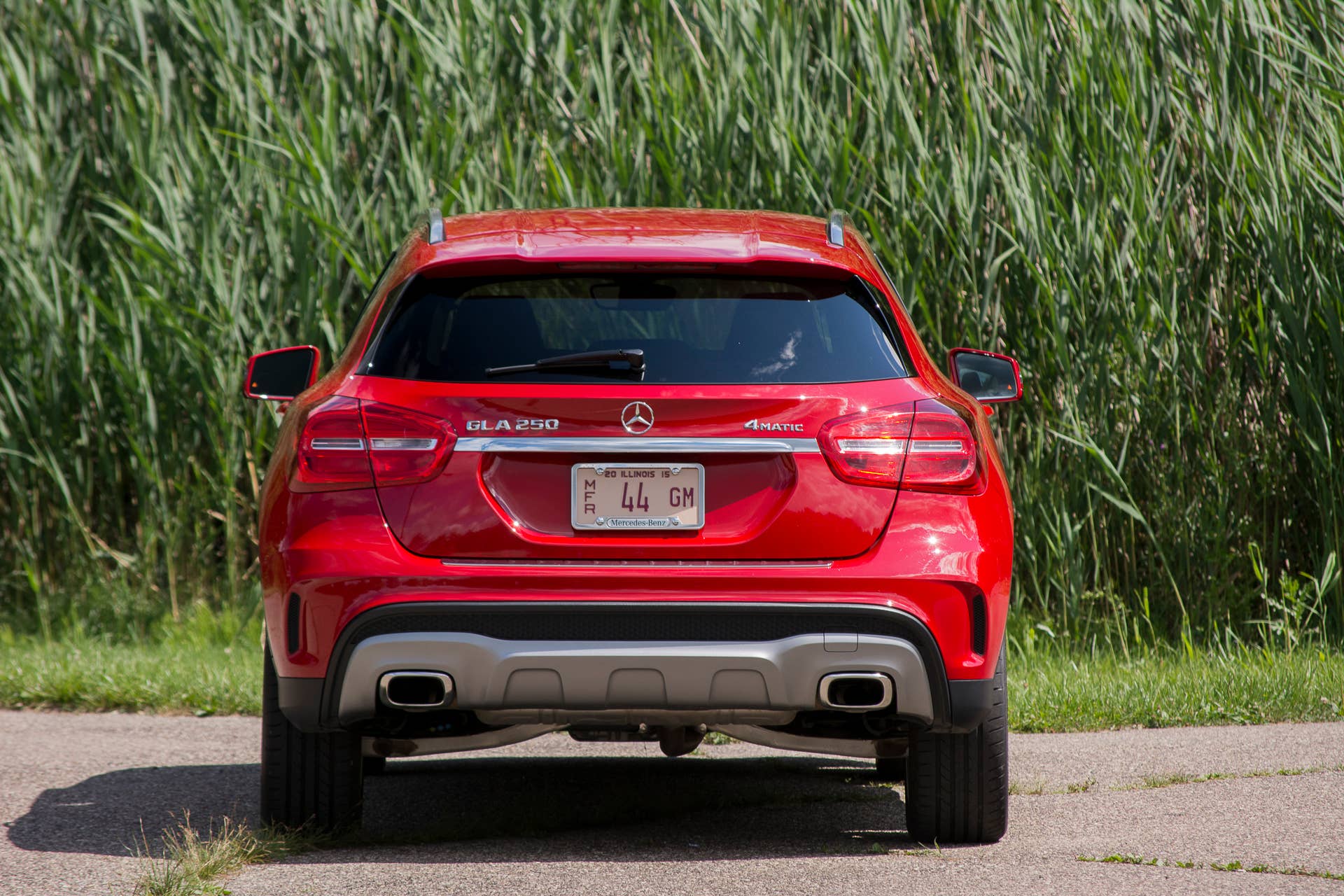 gla250 4matic badge exhaust tips mercedes