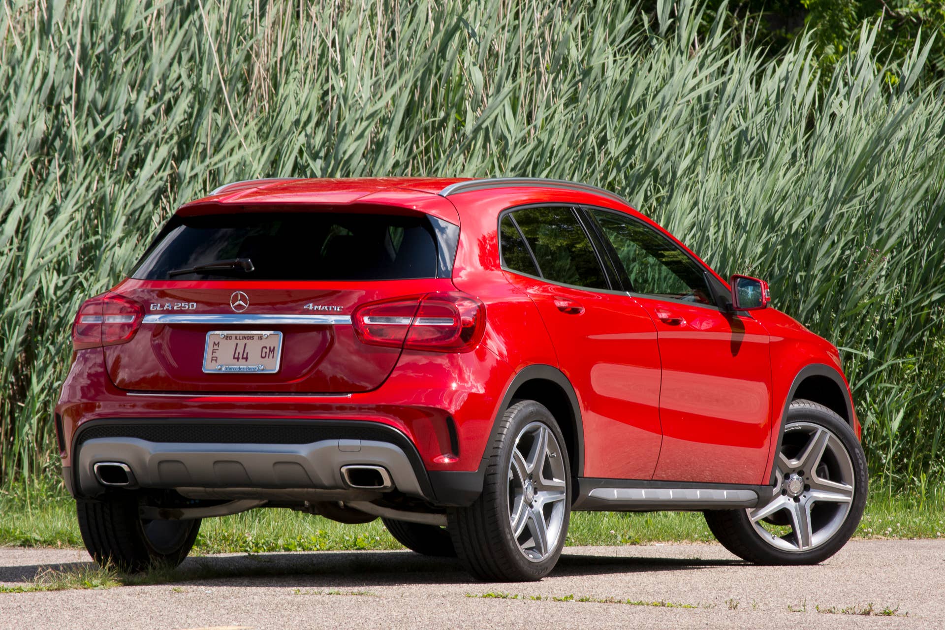 rear exhausts gla wheels mercedes angle