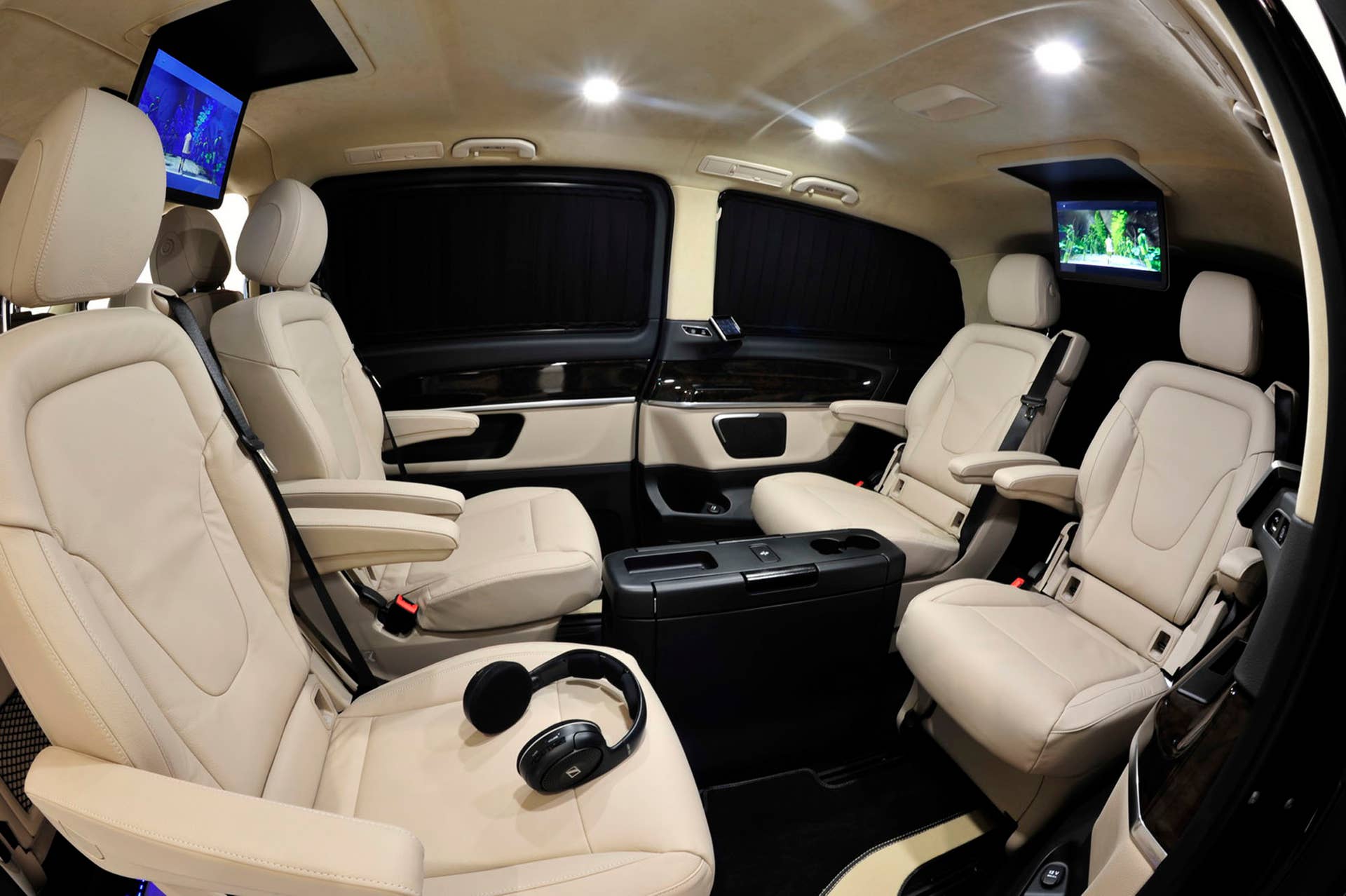 Brabus V-Class rear passenger compartment