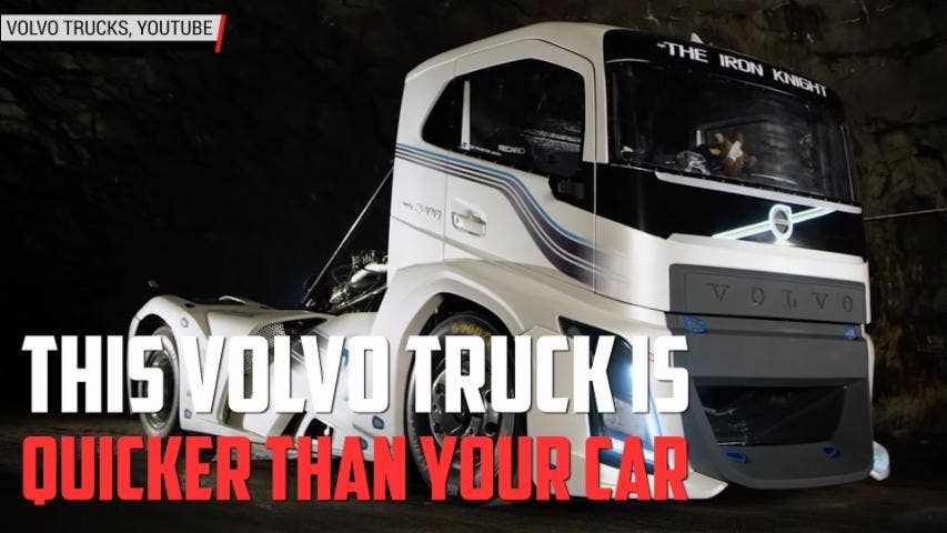 Quickest Truck in the World, Volvo Truck's Iron Knight Semi | Autoblog Minute