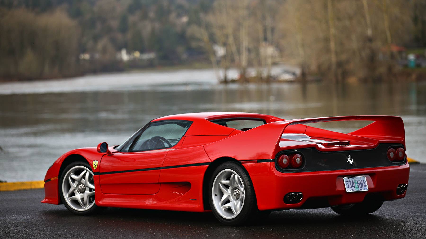 1995 ferrari f50 rear three quarters