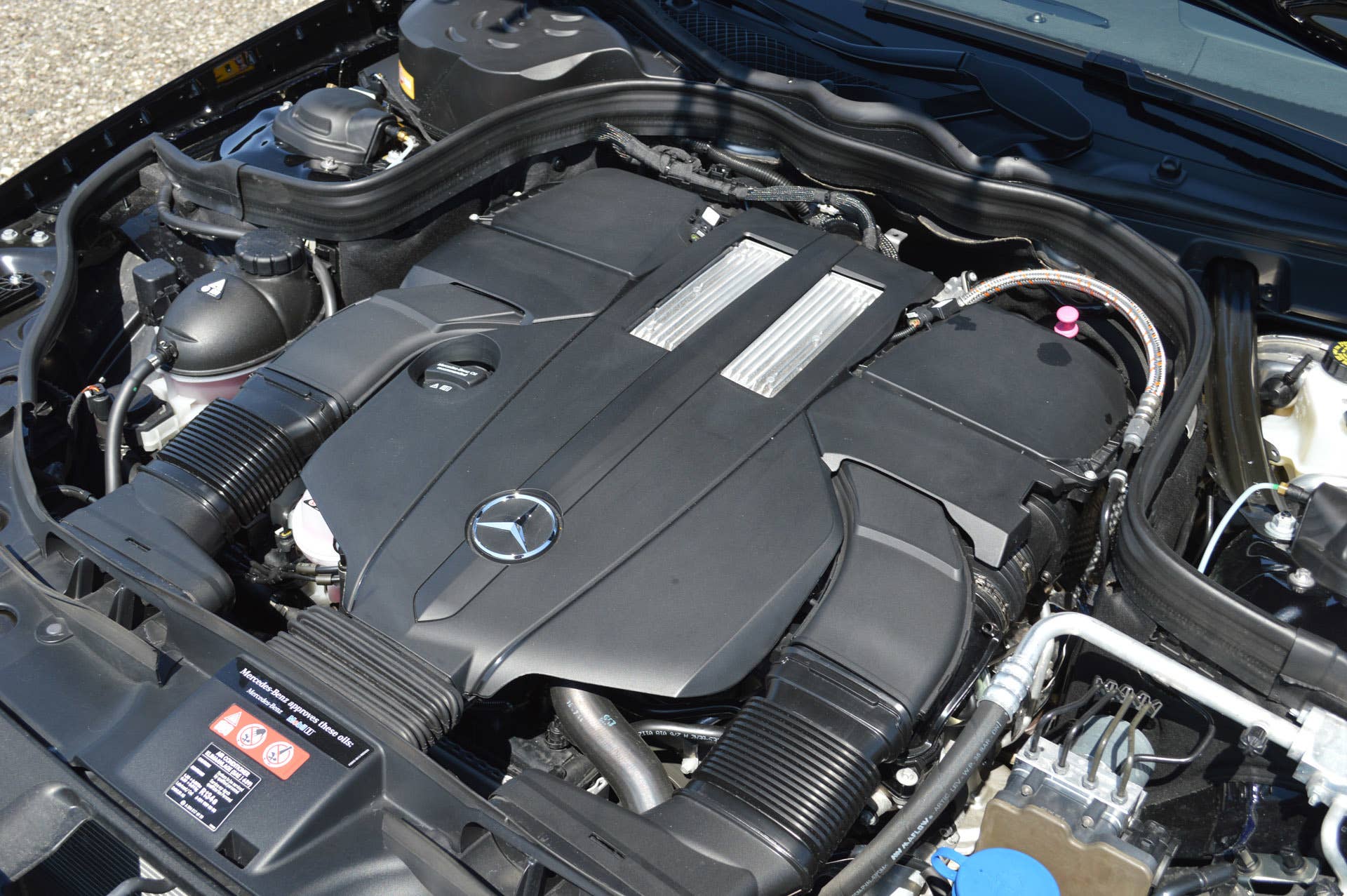 2015 mercedes-benz cls400 engine bay