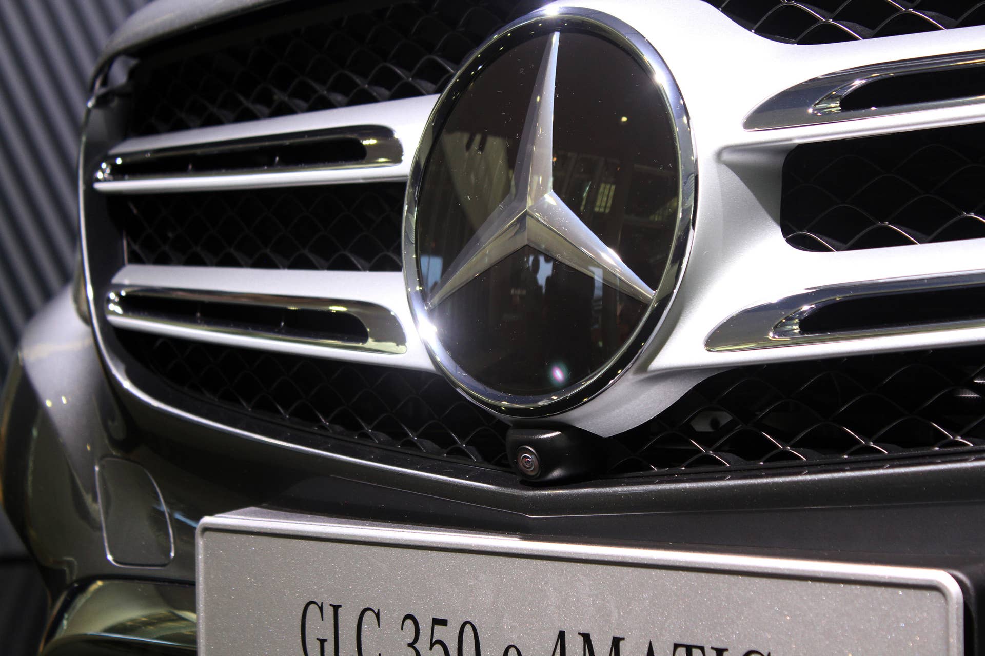 The 2016 Mercedes-Benz GLC 350e unveiled in Stuttgart, front camera.