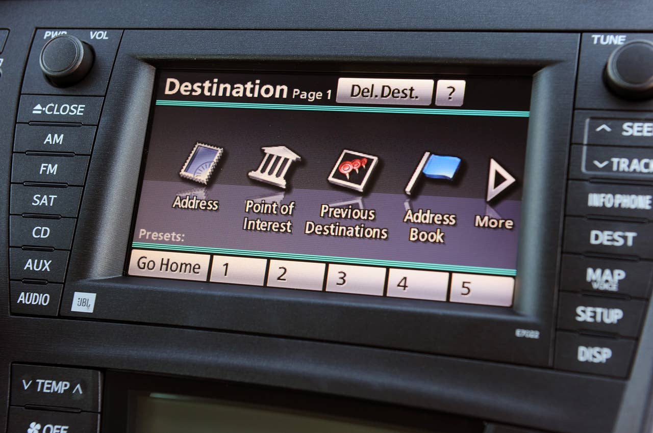 2011 Toyota Prius navigation system