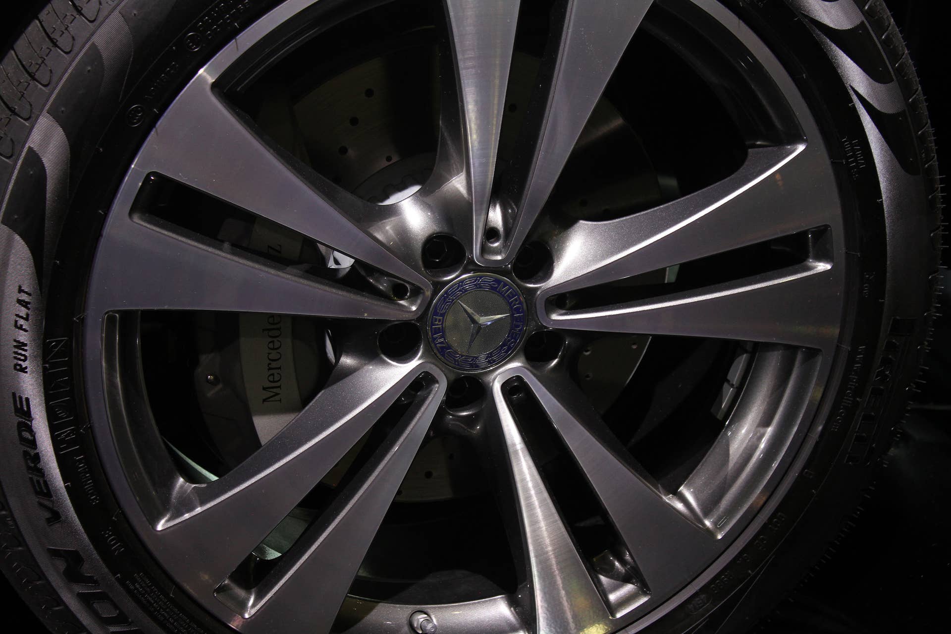 The 2016 Mercedes-Benz GLC 350e unveiled in Stuttgart, wheel.