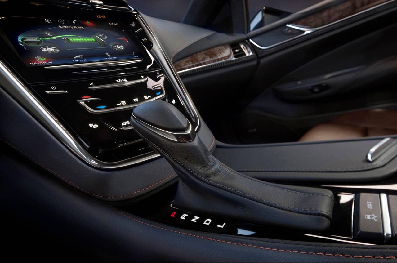 CUE, Cadillacs breakthrough infotainment system for connectivity and control, with Navigation is standard on the 2014 Cadillac ELR and accessible through a large, eight-inch, full-color capacitive-touch screen in the center of the instrument panel. It supports the electrified driving experience with displays on driving efficiency, energy usage, charging options and more, in addition to a broad range of infotainment options. The ELR is the industrys only electric vehicle offered by a full-line luxury automaker. Production starts in late 2013.