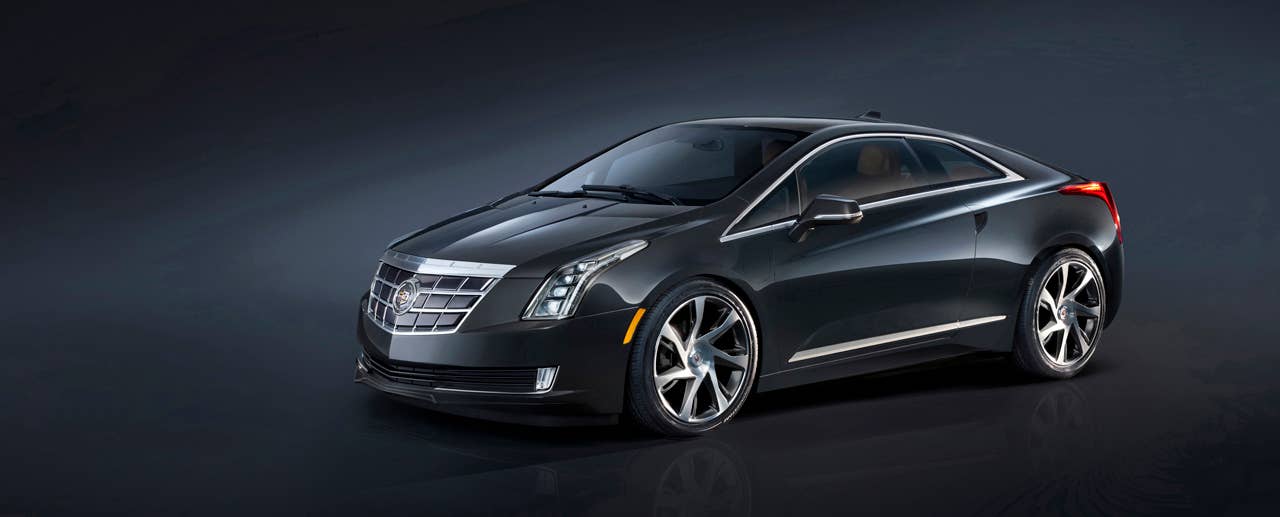 The 2014 Cadillac ELR luxury coupe cuts a dramatic, forward-leaning profile that remains faithful in its execution to the Art & Science design philosophy and the Converj show car that inspired it. The ELR is the industrys only electric vehicle offered by a full-line luxury automaker. Production starts in late 2013.