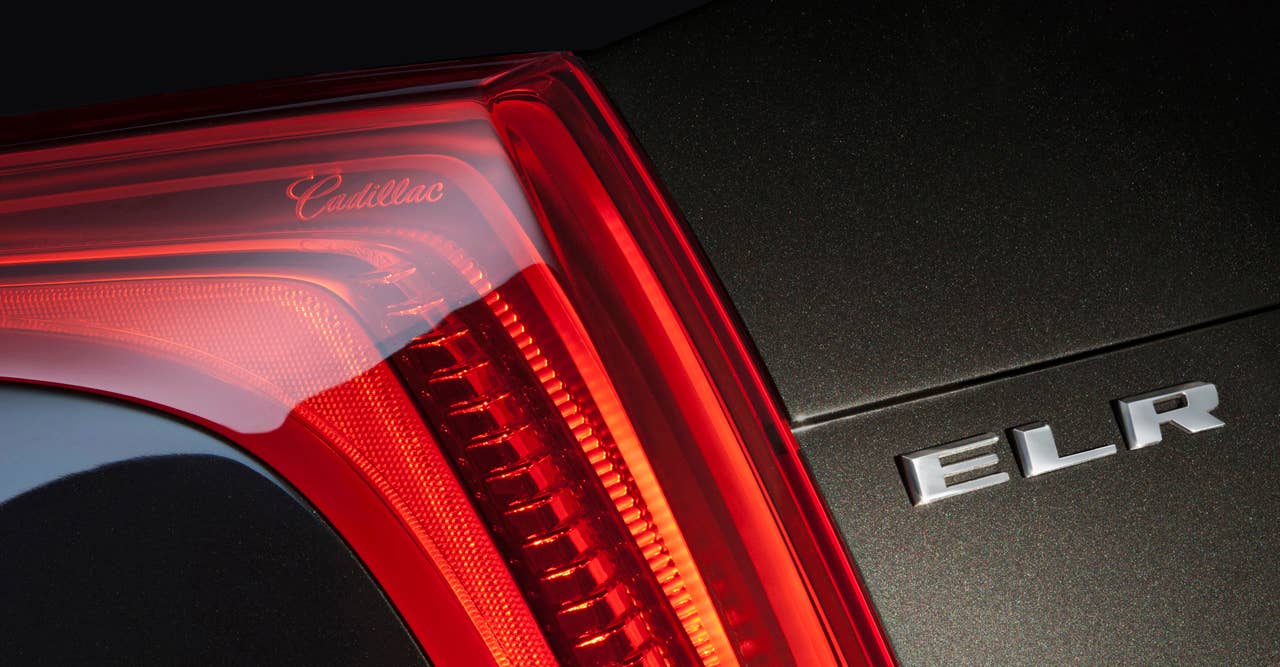 The 2014 Cadillac ELR features Cadillacs signature LED headlamp and taillamp elements and a daytime running lights motif at the edges of the headlamp housings. The ELR is the industrys only electric vehicle offered by a full-line luxury automaker. Production starts in late 2013.