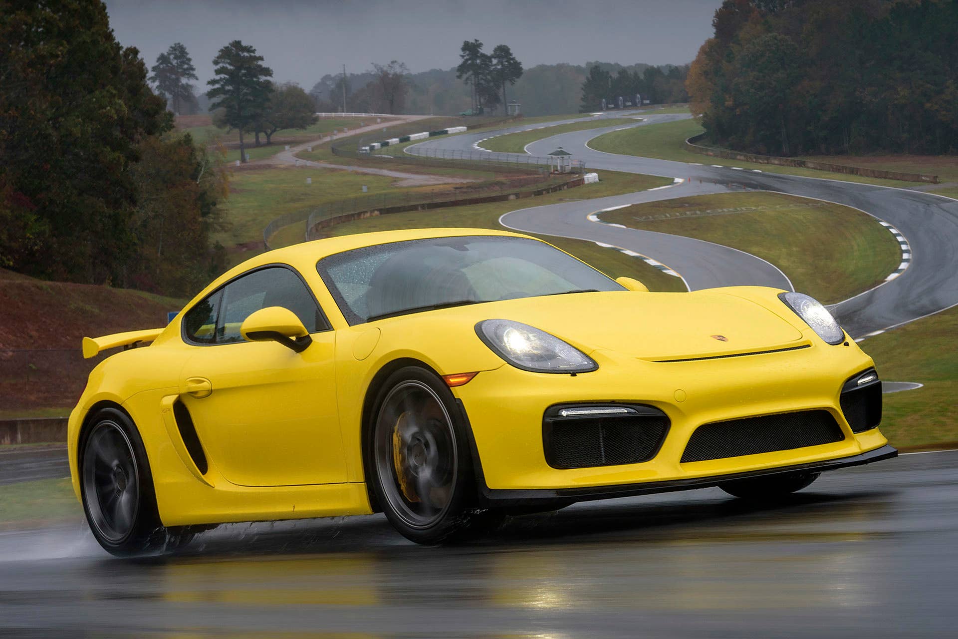 2016 Porsche Cayman GT4 on track