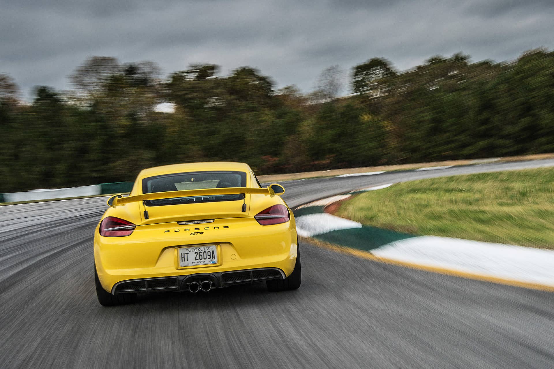 2016 Porsche Cayman GT4 on track