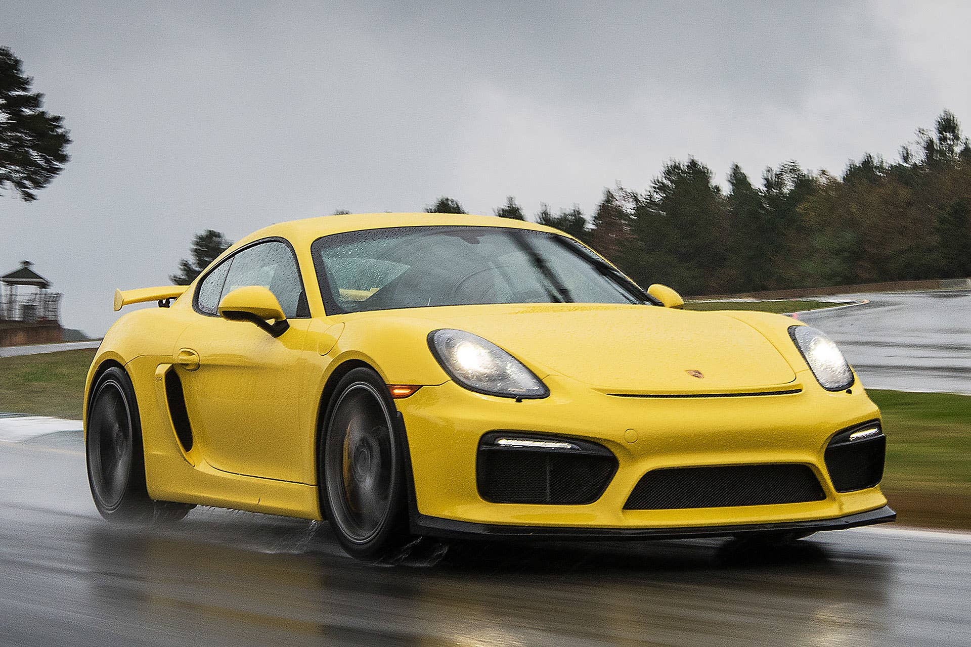 2016 Porsche Cayman GT4 on track