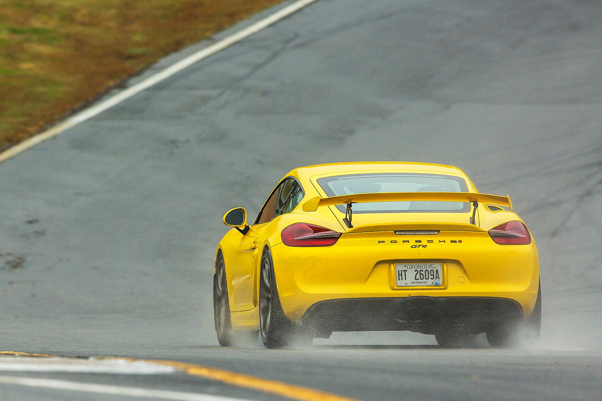 2016 Porsche Cayman GT4 on track