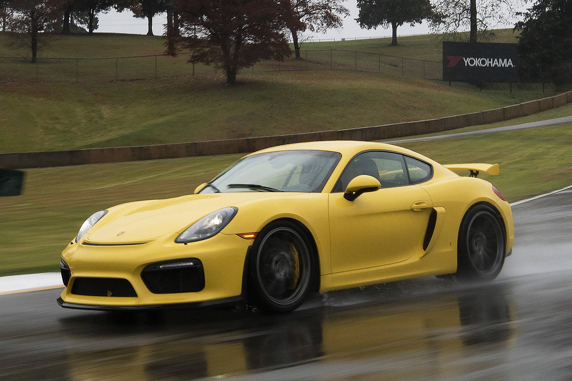 2016 Porsche Cayman GT4 on track