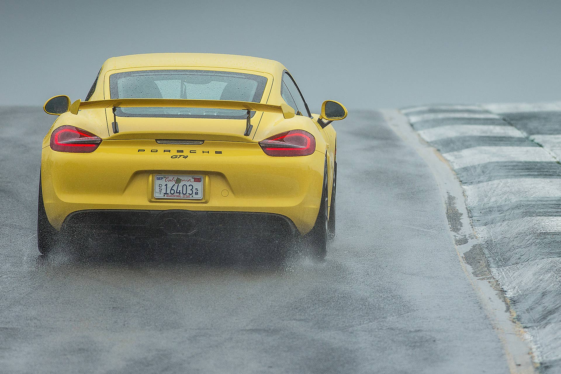 2016 Porsche Cayman GT4 on track