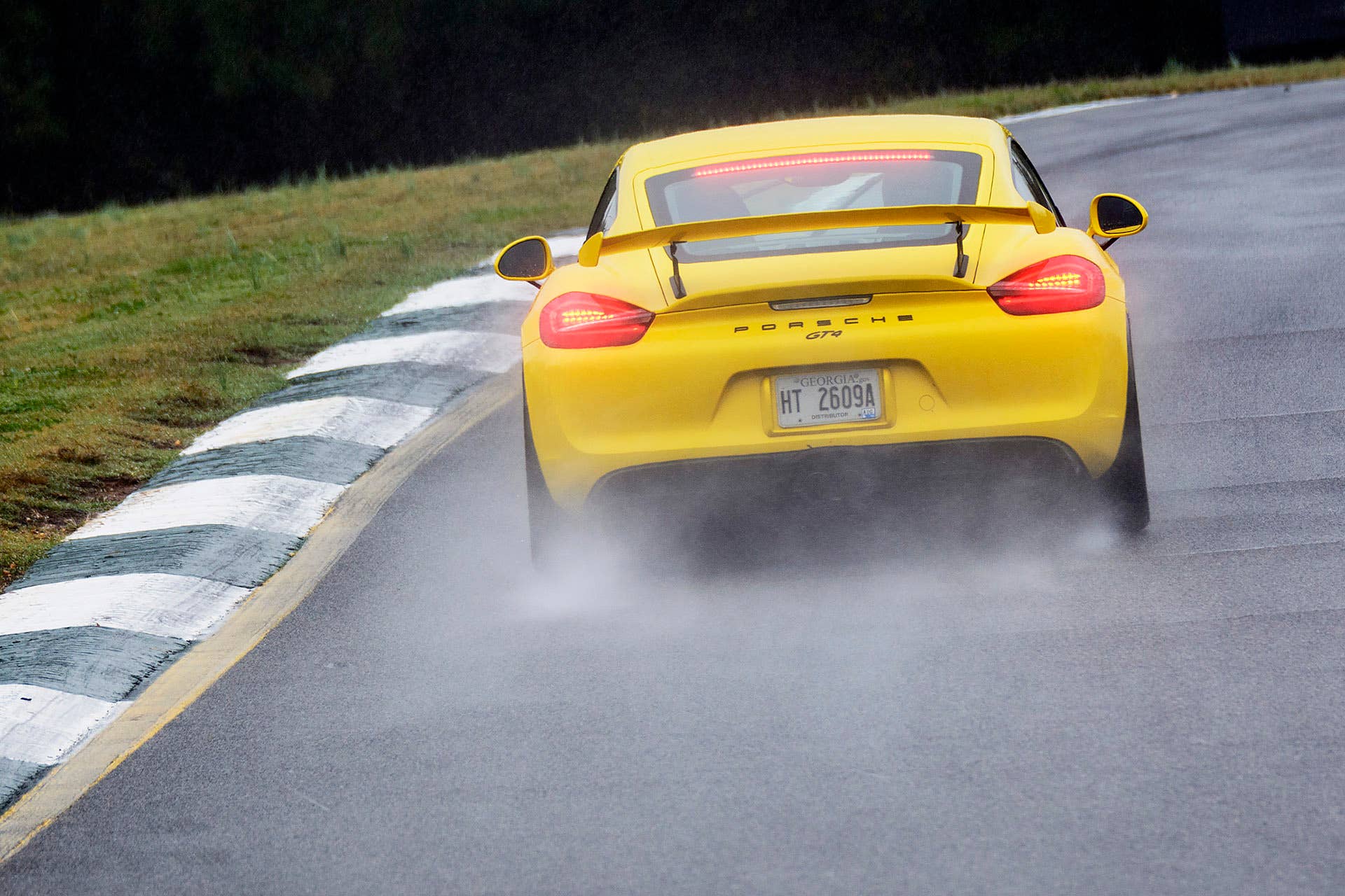 2016 Porsche Cayman GT4 on track