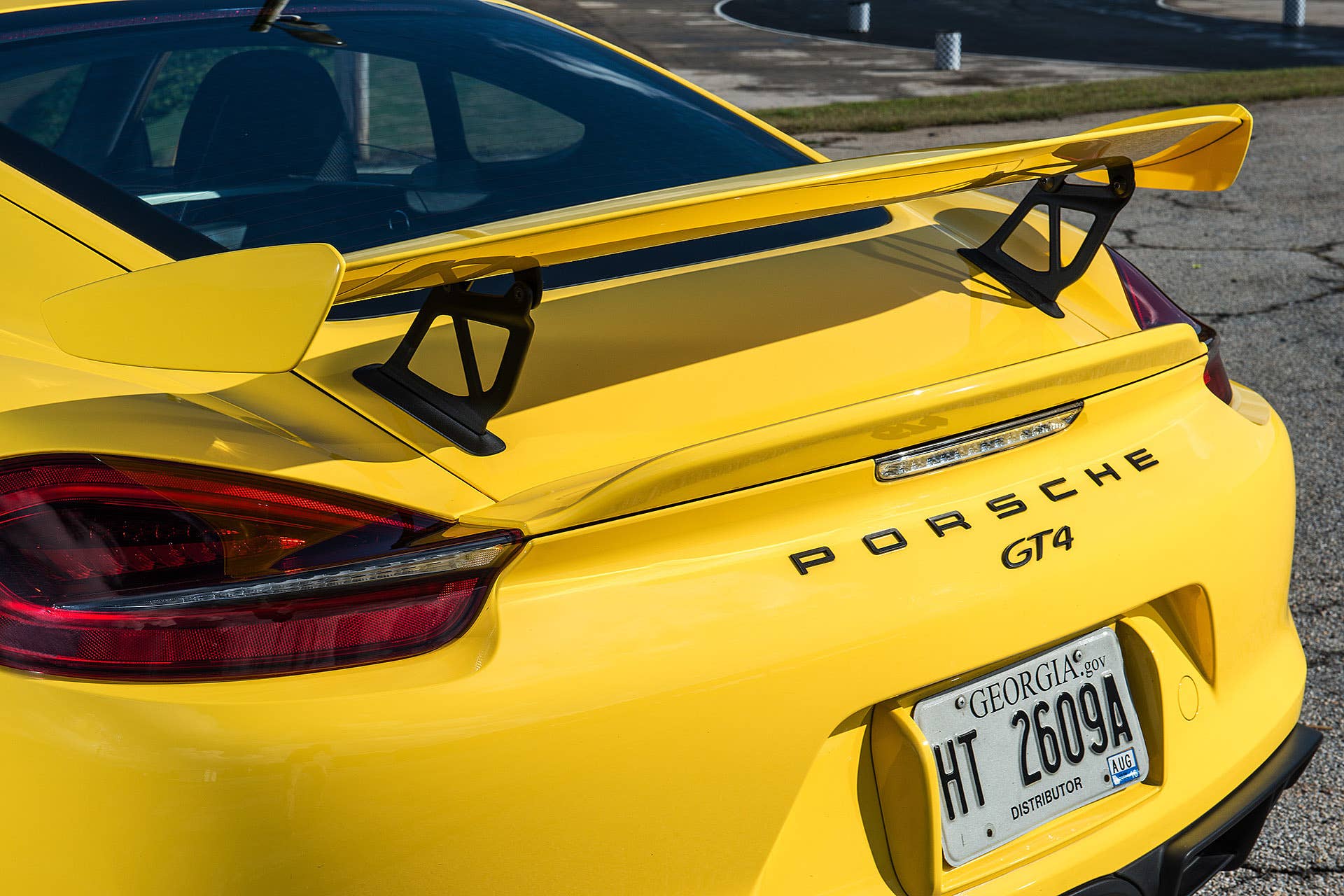 2016 Porsche Cayman GT4 rear detail