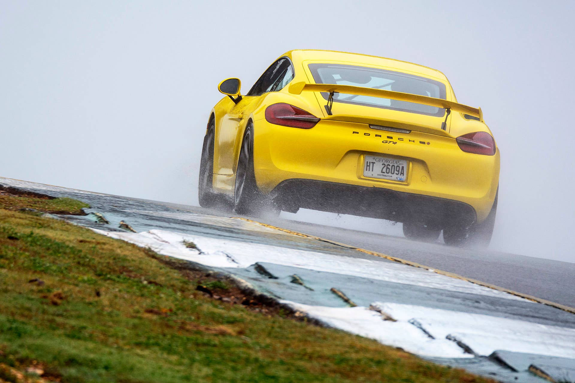 2016 Porsche Cayman GT4 on track