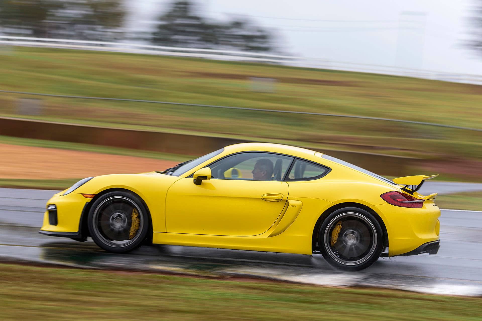 2016 Porsche Cayman GT4 on track