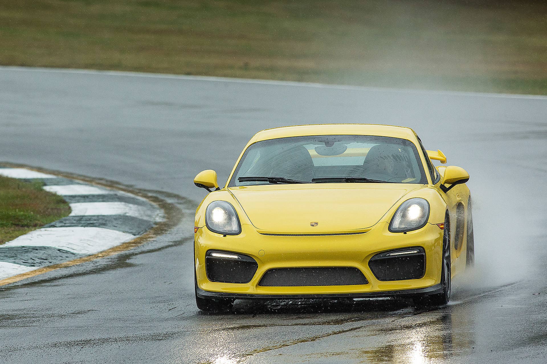 2016 Porsche Cayman GT4 on track