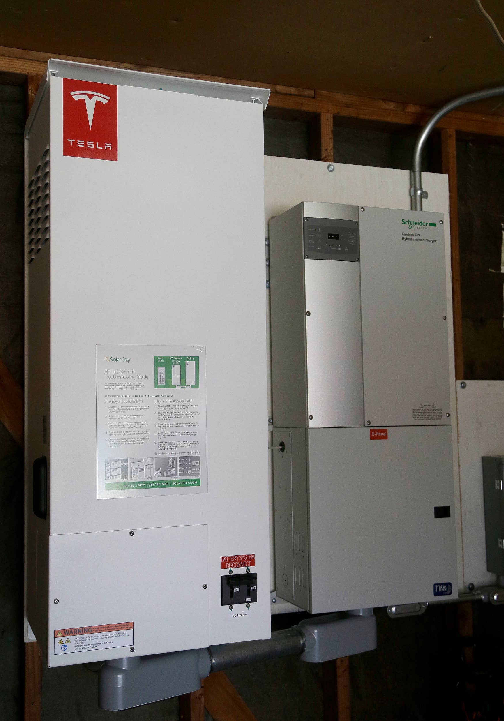 Tesla home battery system prototype