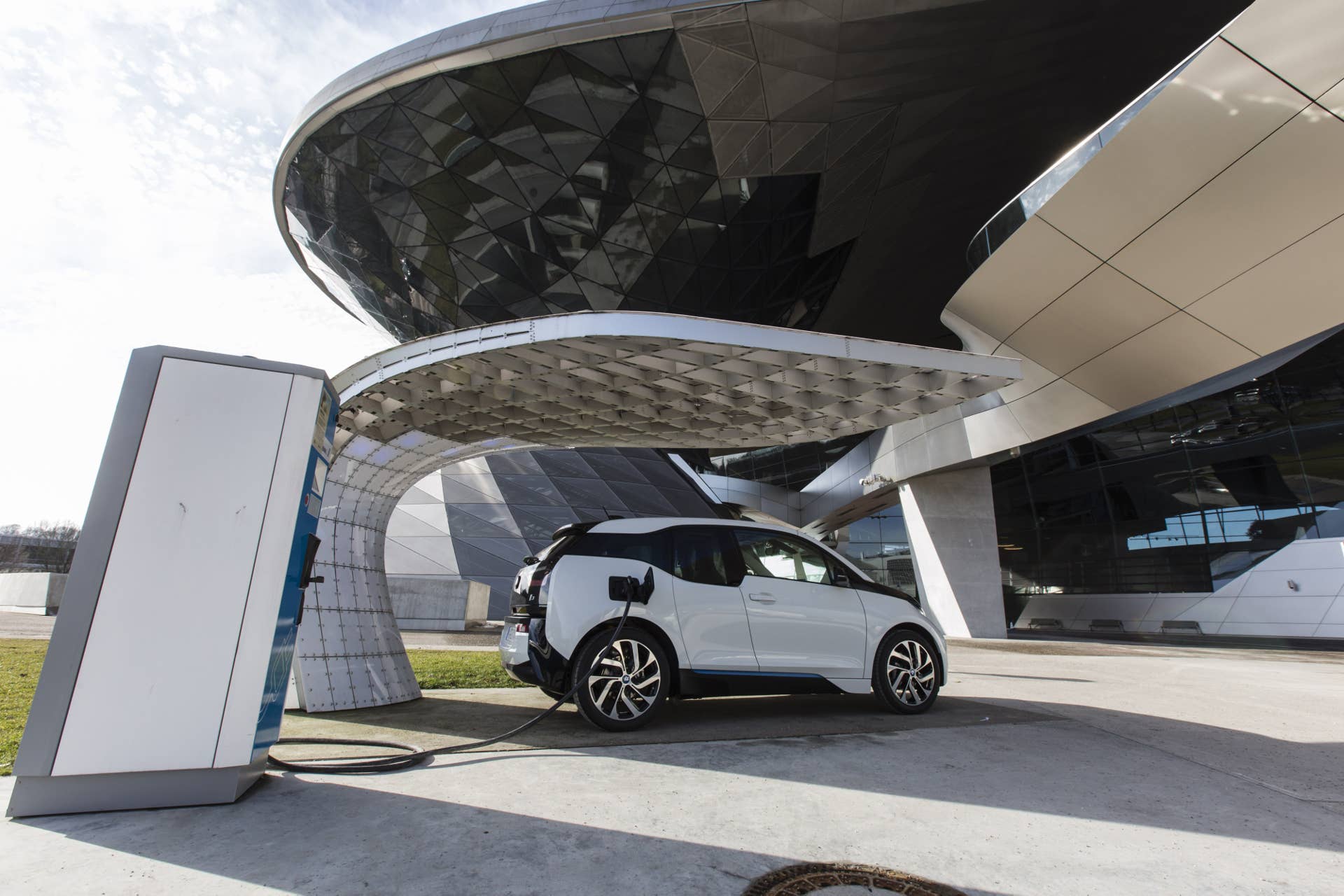 A Volkswagen AG (VW) e-Golf electric vehicle (EV) charges at a charging station in Revierstredet in Oslo, Norway, on Monday, Nov. 21, 2016. The International Energy Agency forecasts that global gasoline consumption has all but peaked as more efficient cars and the advent of electric vehicles from new players such as Tesla Motors Inc. halt demand growth in the next 25 years. Photographer: Fredrik Bjerknes/Bloomberg via Getty Images