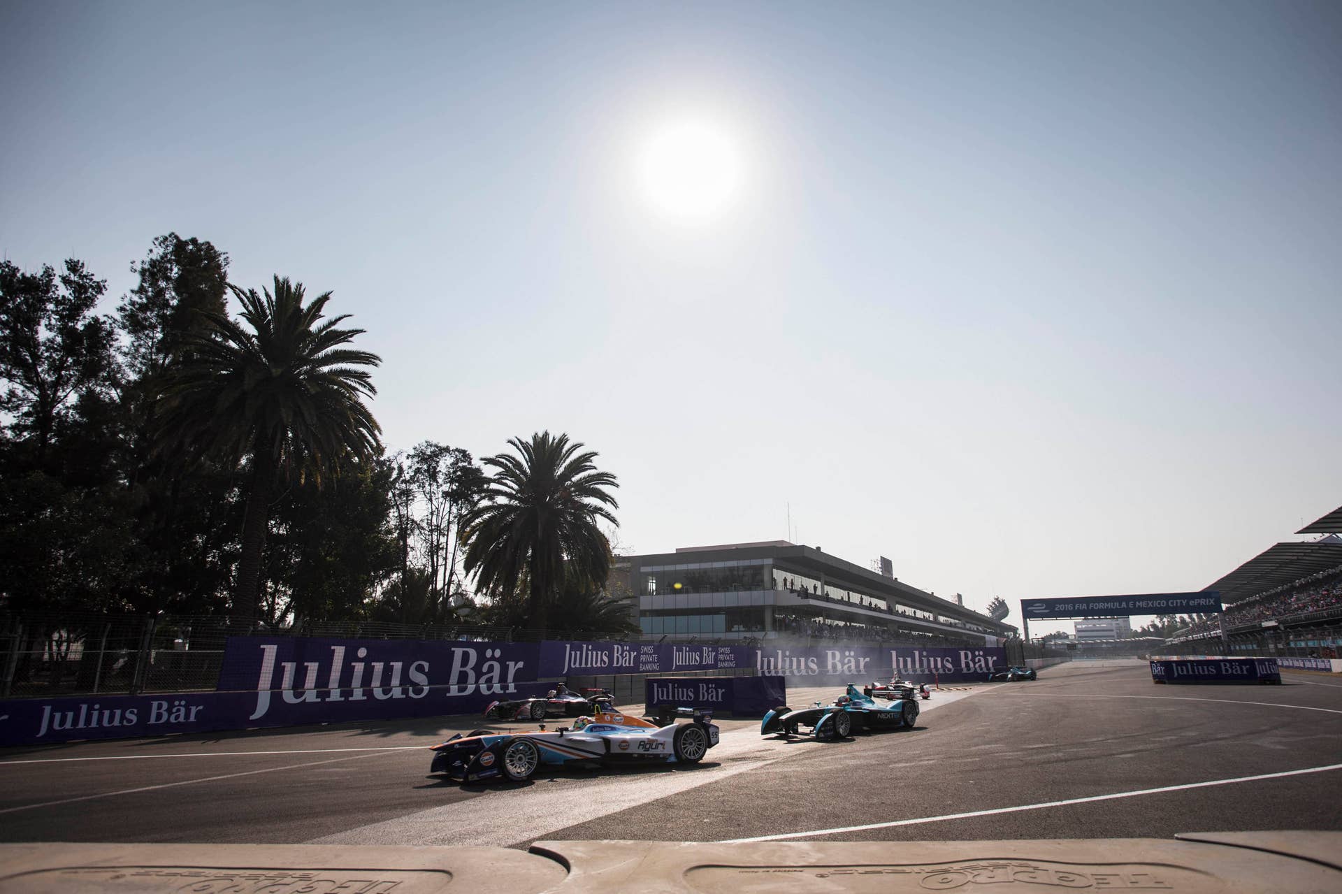 2016 Formula E Mexico City race action