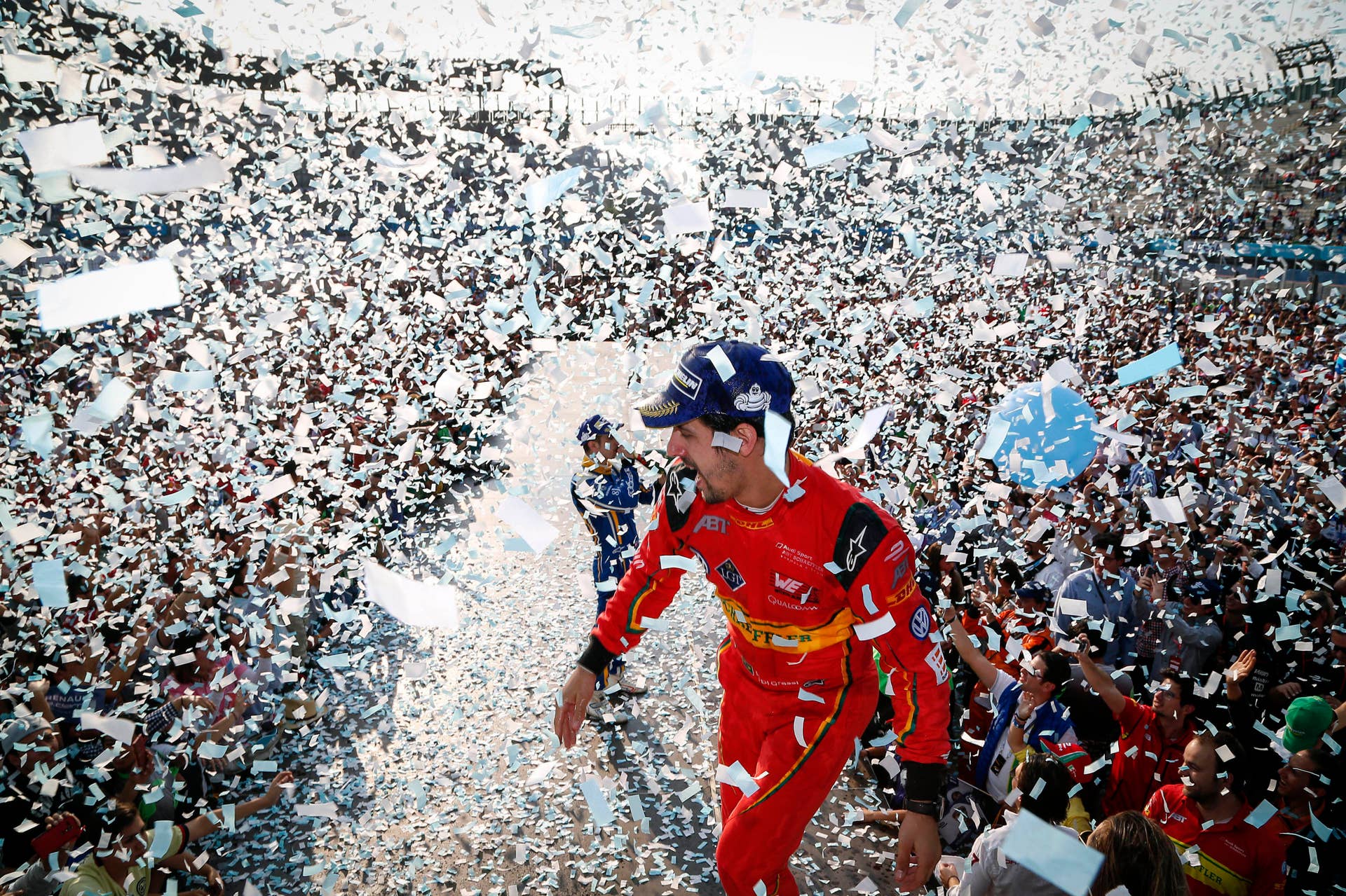 2016 Formula E Mexico City ePrix celebration