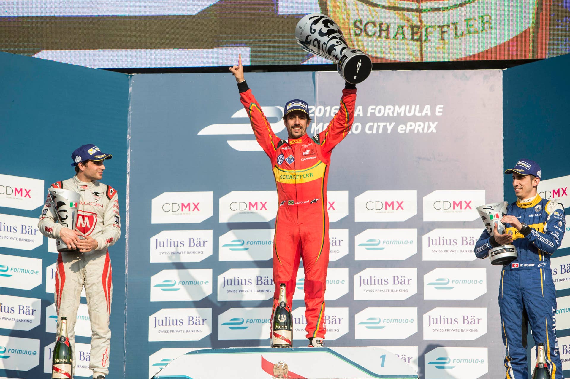 2016 Formula E Mexico City ePrix podium