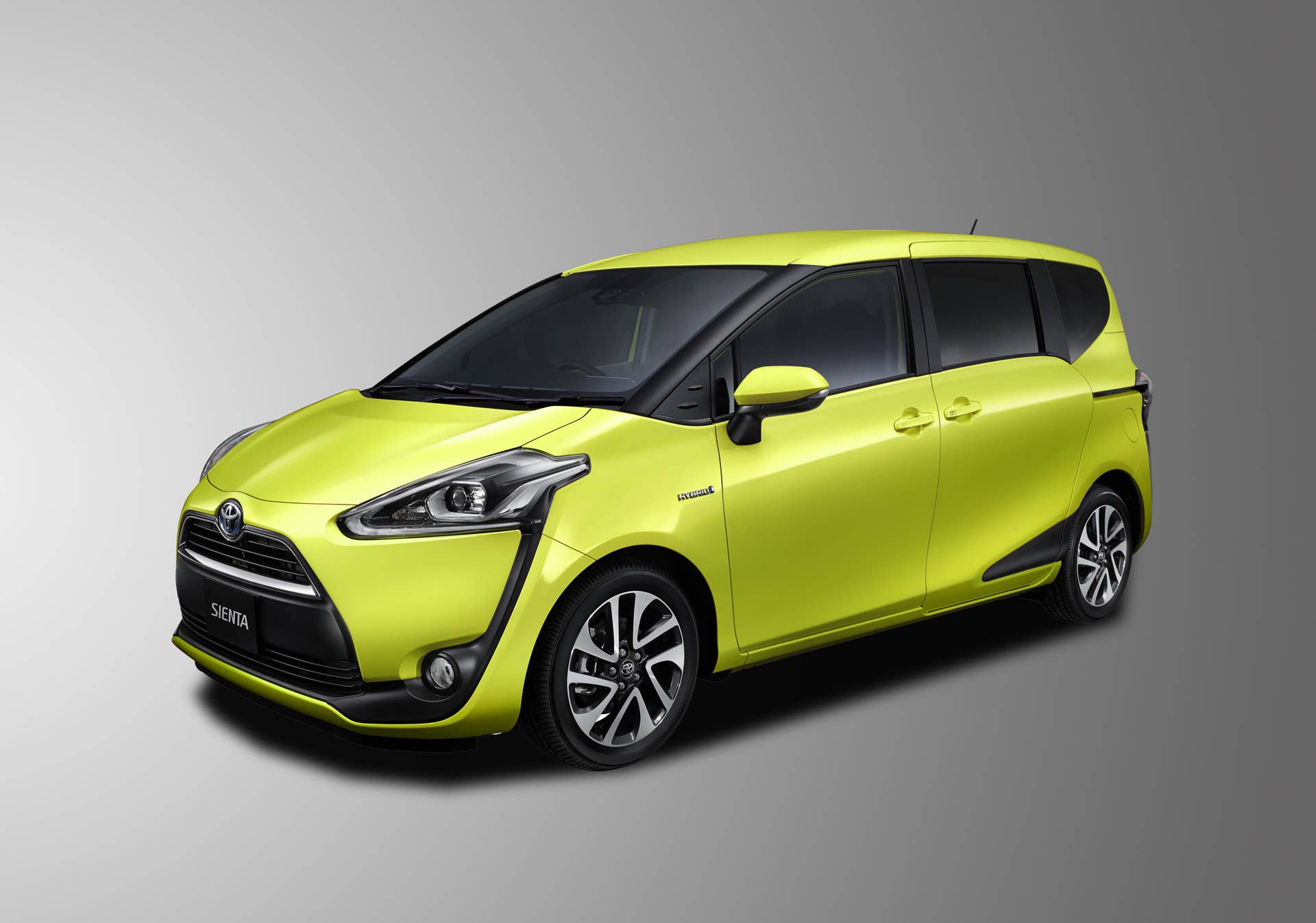yellow toyota sienta