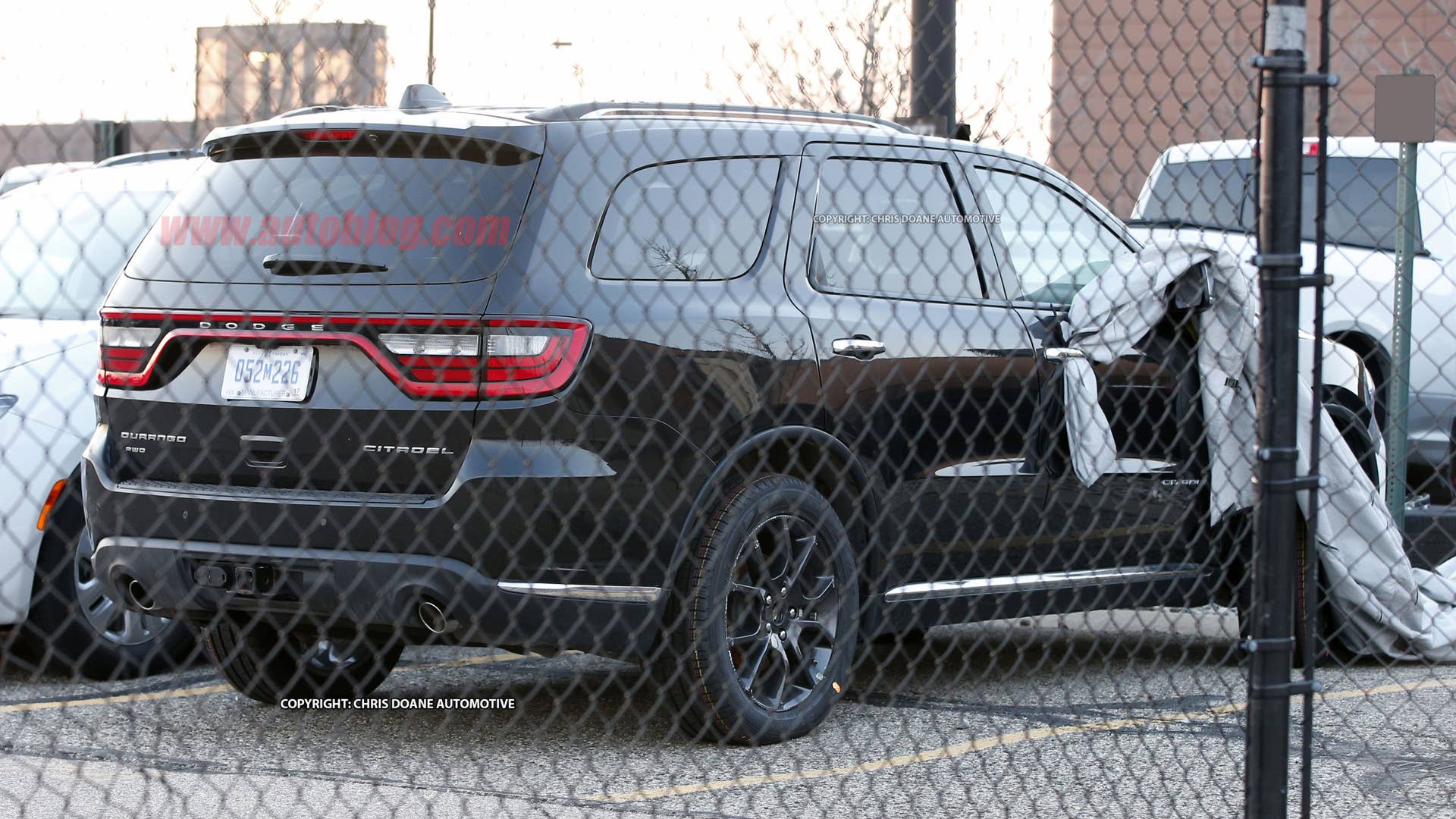 2018 Dodge Durango SRT Spy Shots Three Quarter Rear End Exterior