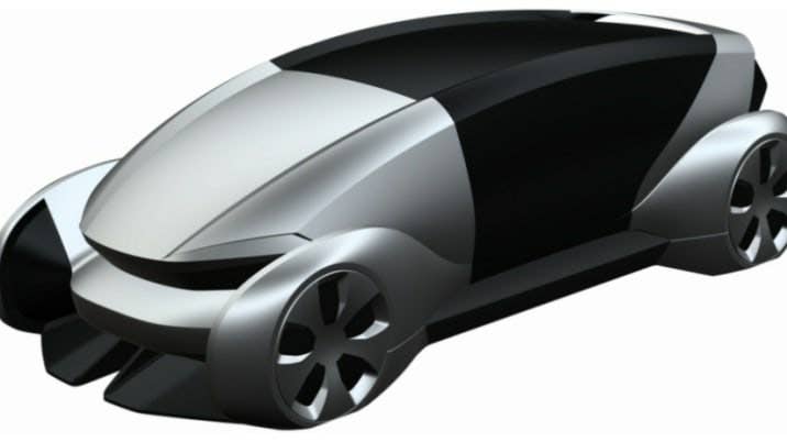 VW electric vehicle patent drawing