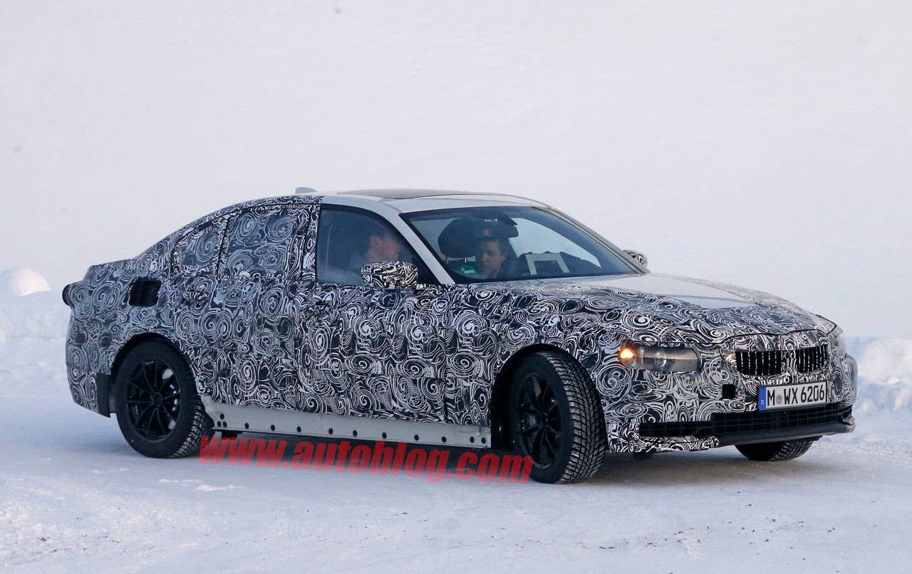 bmw 3 series spy shot