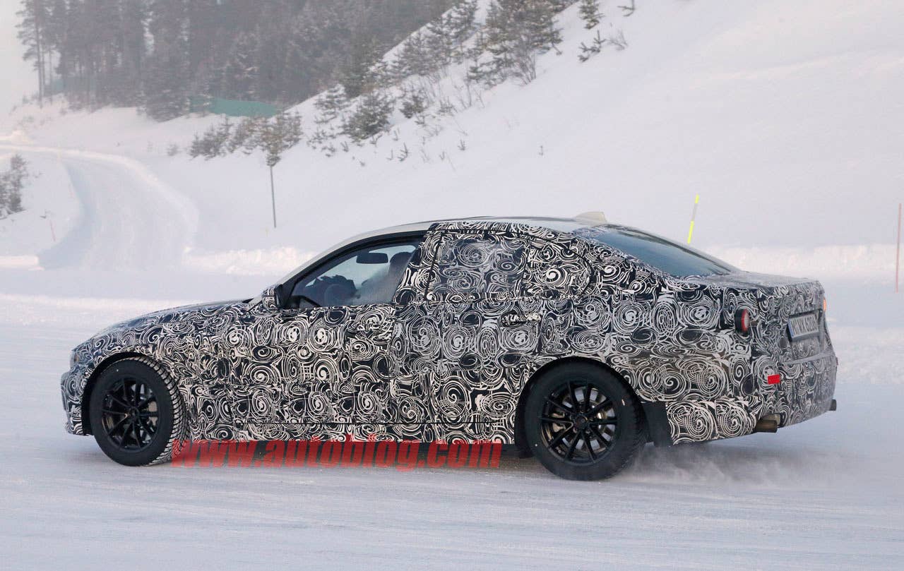 bmw 3 series spy shot rear profile