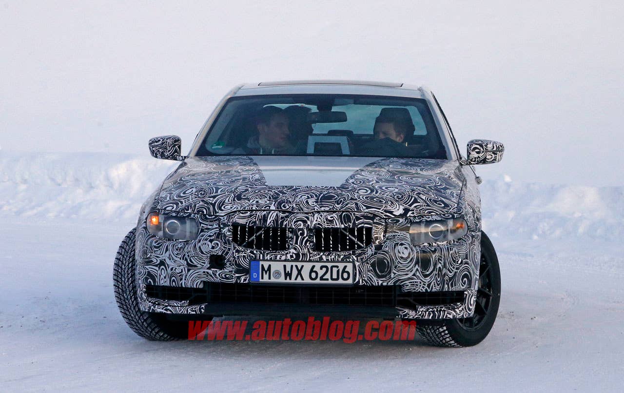 bmw 3 series spy shot grille