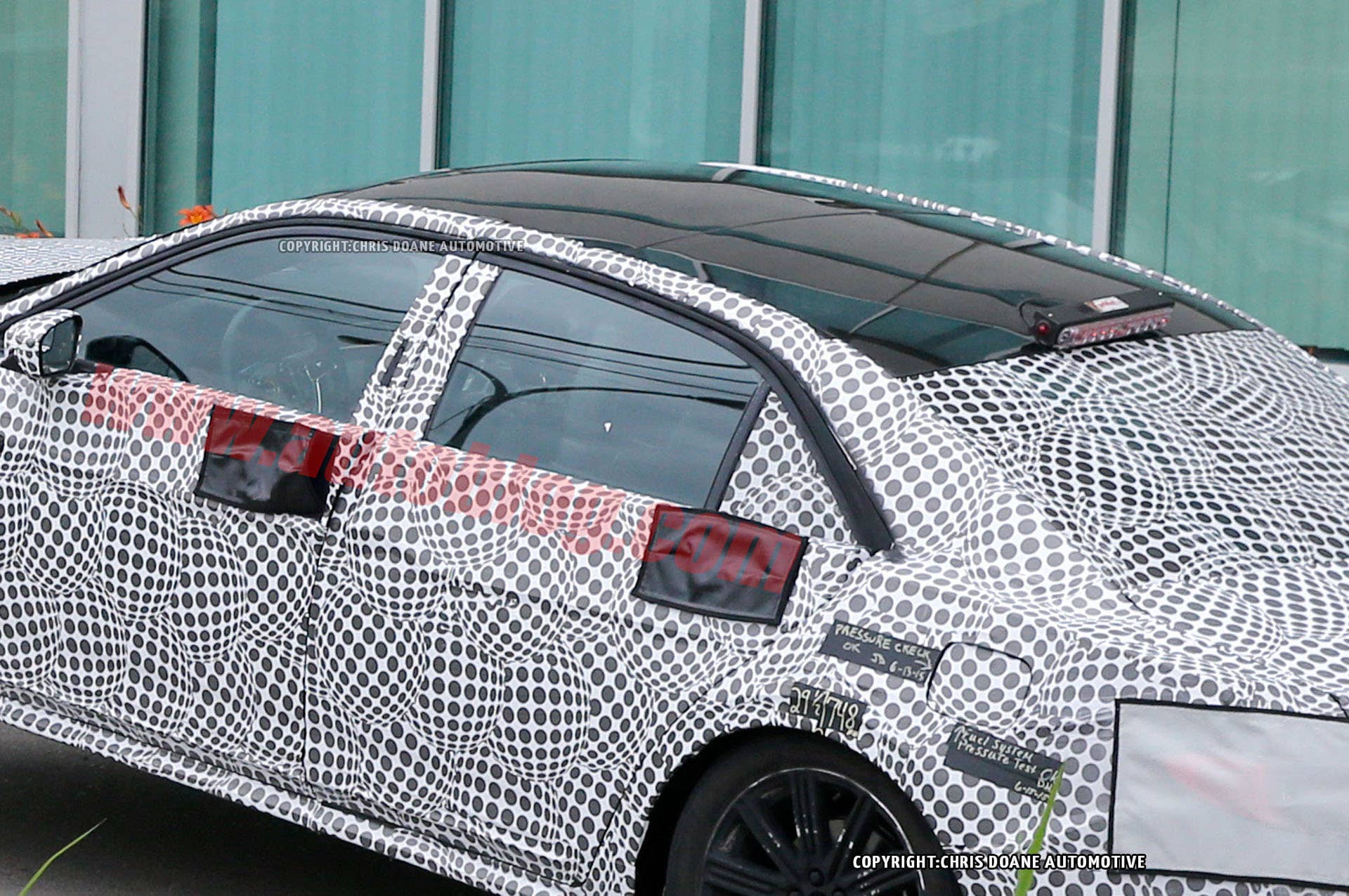spy shot lincoln continental camouflage tow truck