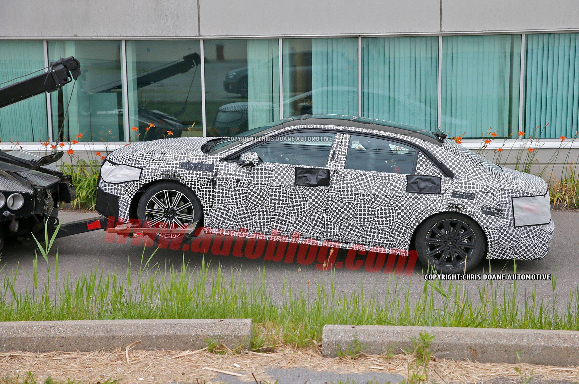 spy shot lincoln continental camouflage