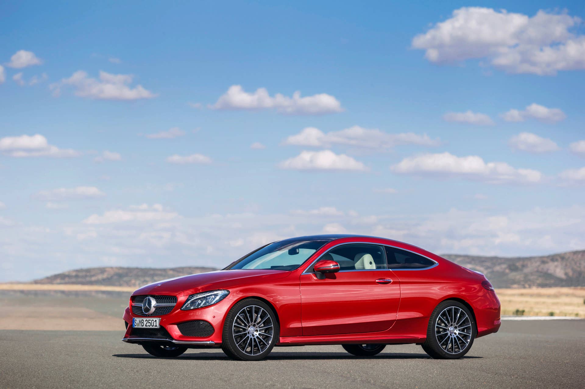 2017 c-class coupe c300 mercedes benz angle