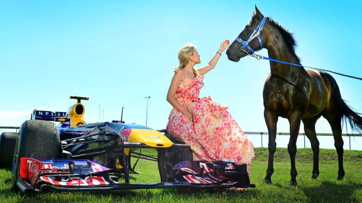 Black Caviar And Red Bull F1 Car