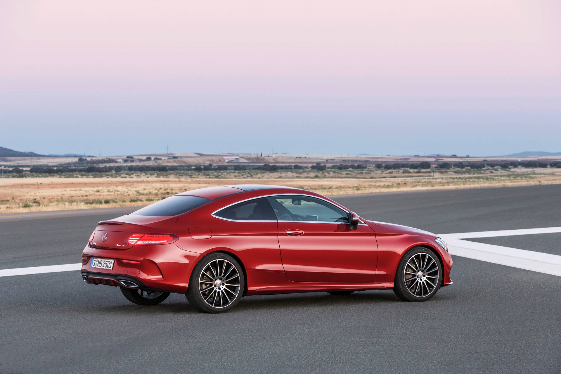 coupe c300 c-class mercedes 2017 parked