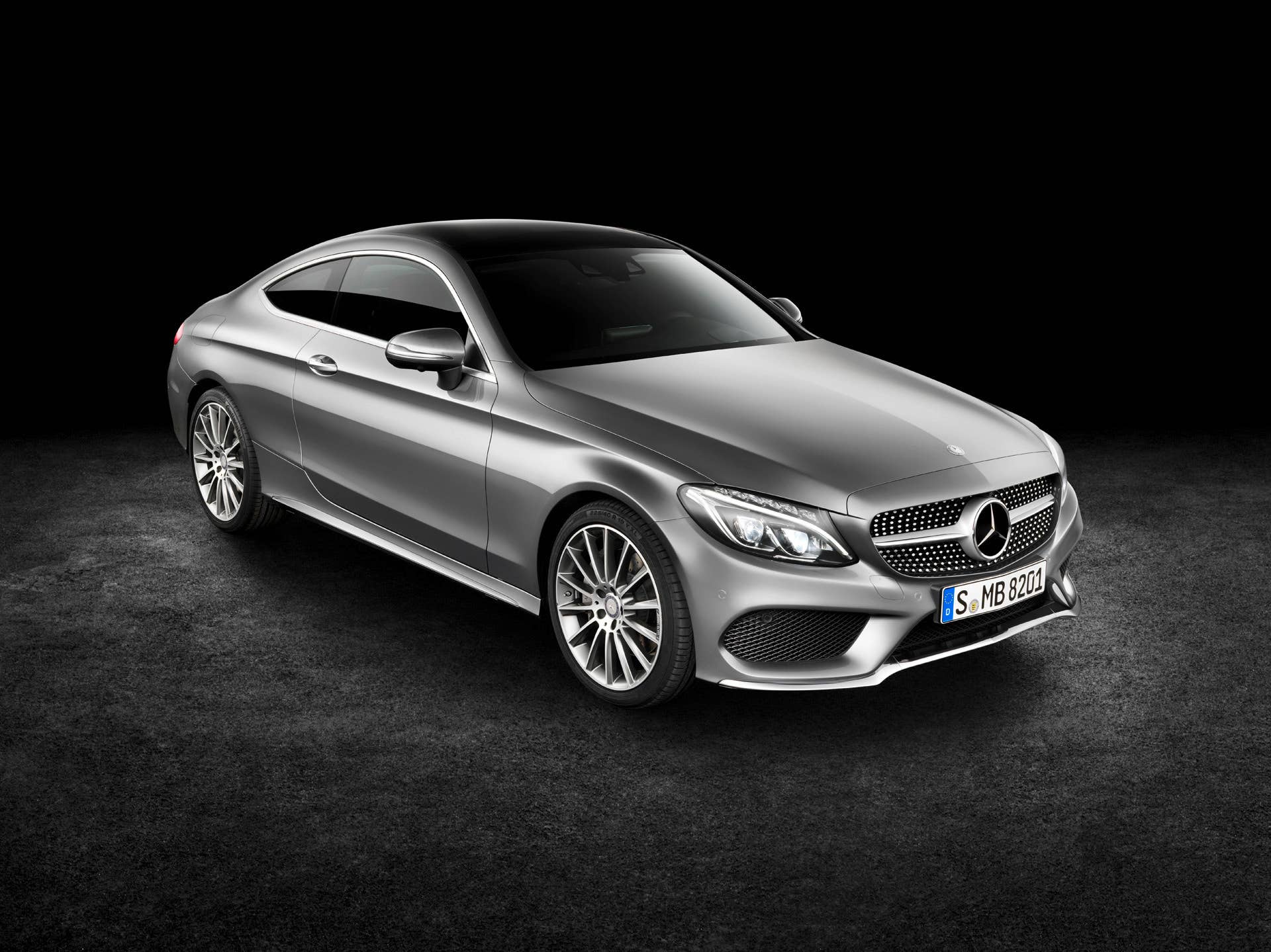 c300 c-class coupe mercedes benz stock photo