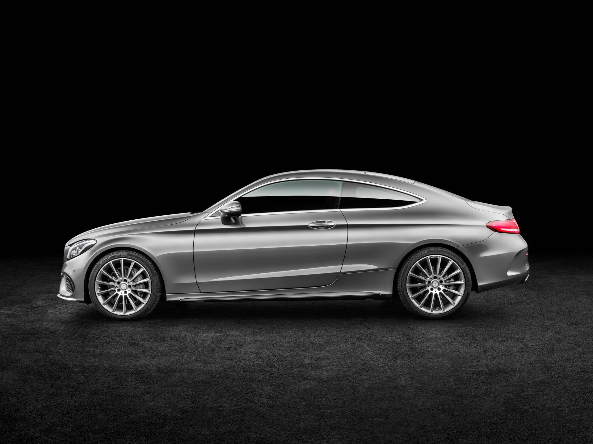 profile c-class coupe c300 mercedes-benz side