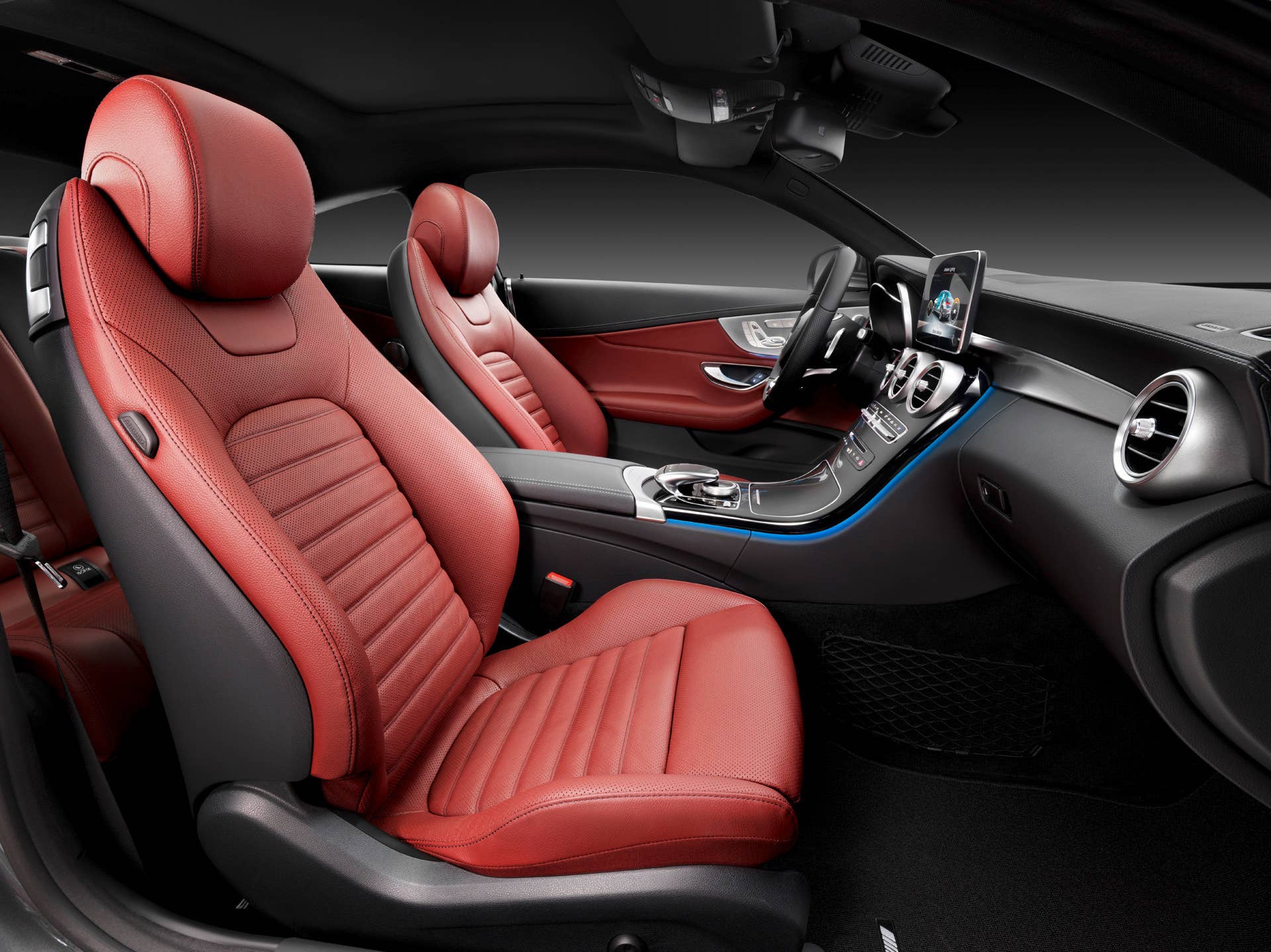 c-class coupe mercedes cabin interior